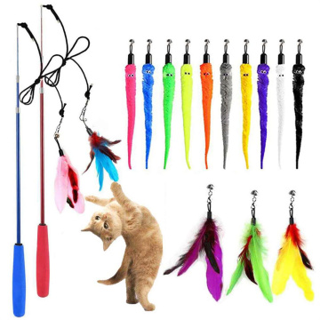 Jouet de pêche au chat rétractable coloré personnalisable