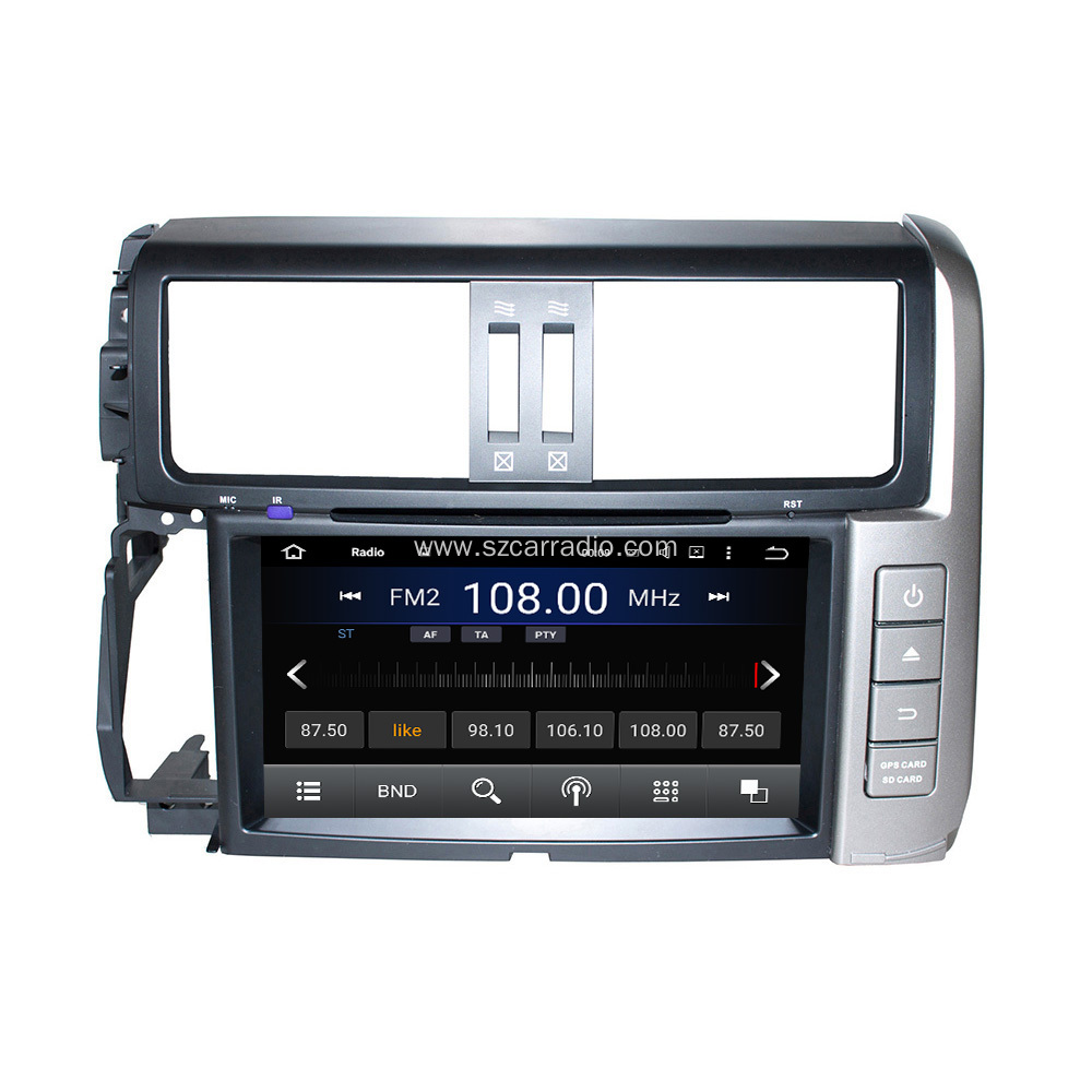 multimedia car stereo system for PRADO 2010-2013