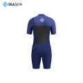 Seaskin Mens 2mm Shorty Chest Zip Surfing Wetsuit