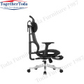 fabric seat ergo mesh office chair with headrest