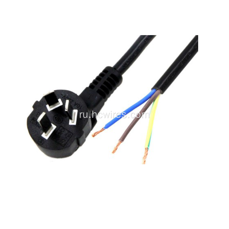 Универсальный стандартный 3 -сердечный кабель переменного тока