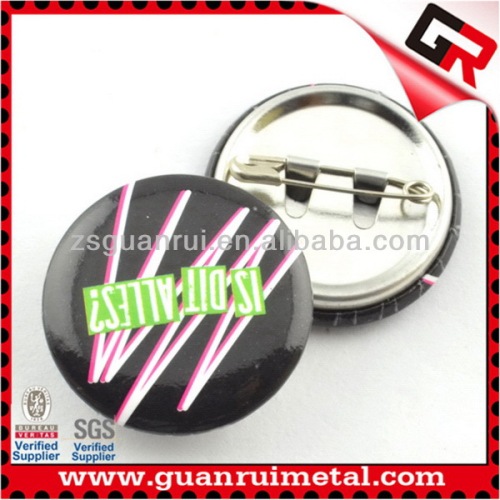 Design Best-Selling safety pin tin button badges