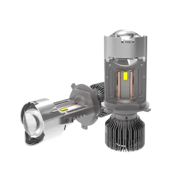 TAOCHIS MINI H4 Bi-LED Projector Lens 50W 6Chips High/Low Beam for Car Headlight Upgrade