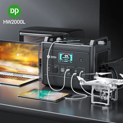 2000W Portable Power Station Solar Charging