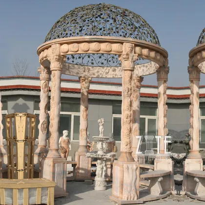 Garden Decorative nature stone gazebo for sale