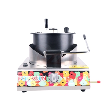 Hand Crank Popcorn Maker Machine - Mini Size Snack Equipment