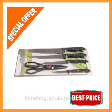 5pcs good sale price knife and scissors kitchen Set