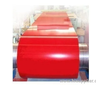 Spangle Red Color Coated Steel Coil 