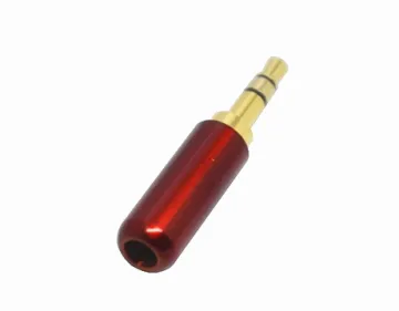 3.5mm stereo headphone plug gold plated with metal shell assembled plug