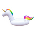 Luar pvc floatable floaty unicorn naik-on mainan mengambang