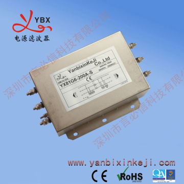 high performance three phase double stage EMI noise rfi filter