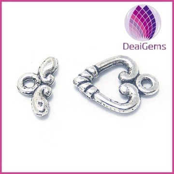 wholesale cheap silver plated toggle clasp O-T clasp,loop and stick jewerly findings