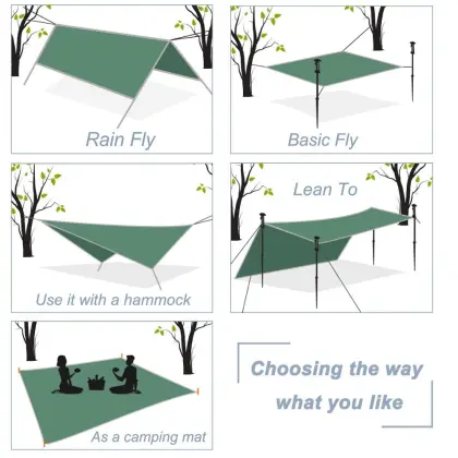 hot sales Customize Hammock Tarp Fits Double Hammocks Cover Sun Shelter Rain Fly