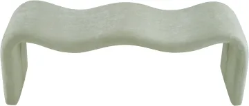 wave shape ottoman bench footrest for living room