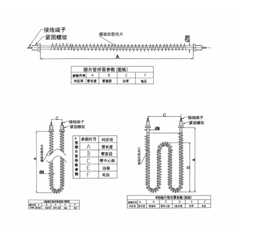 Fin heating tube