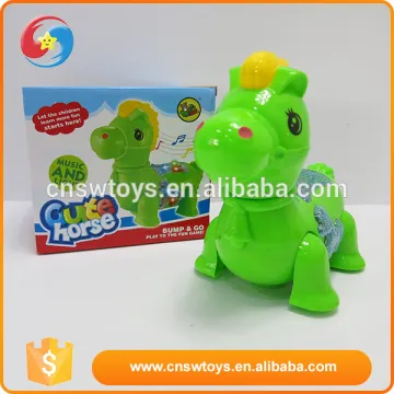 New innovative product green with light and music lovely kids B/O toys