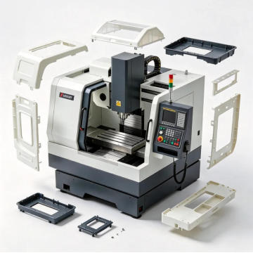 תבנית כיסוי מכונת CNC מפלסטיק מדויק