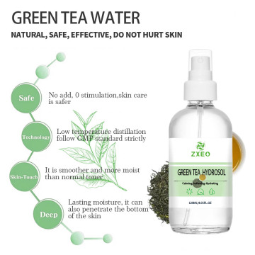 100% pure natural green tea water for face body mist