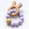 Animaux Silicone Boition de hêtre naturel Bague de dentition bébé