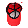 Casquette de baseball rouge personnalisée brodée