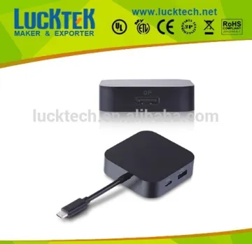 DP to usb type c docking station charging adapter