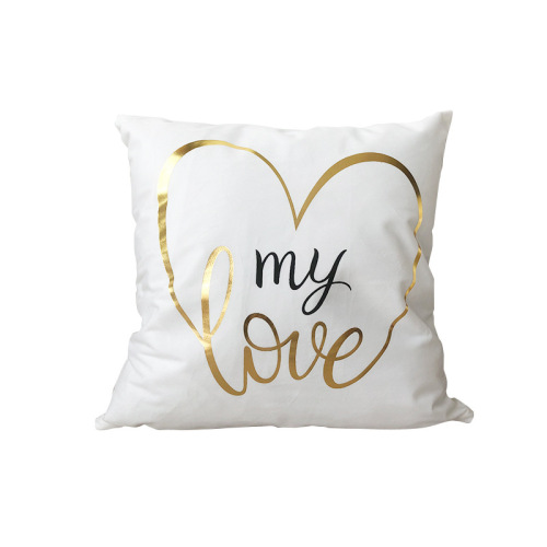 Cotton Velvet Cushion Covers American modern yellow irregular pattern sofa cushion cover Manufactory