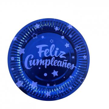 Partypapierplatte Feliz Cumpleaños