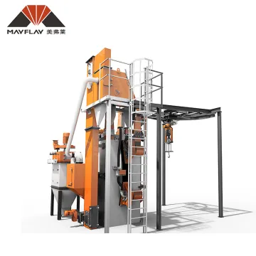 MAYFLAY Double hook hanger type shot blasting machine