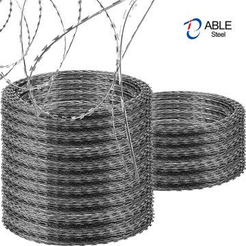 BTO-22 Galvanized Razor Concertina Barbed Wire