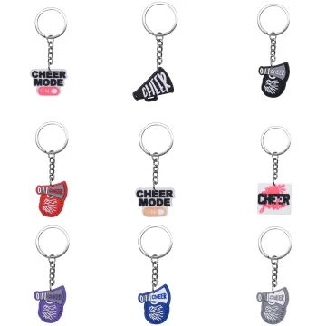 Cartoon Soft Plastic DIY Keychain Ornaments - Cheerleading PVC Keychain Pendant