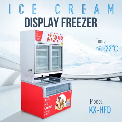 Hot sale ice cream showcase/ice cream display freezer
