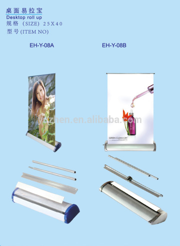 Desk Roll Up Display, roll up banner stand, aluminum roll up banner stand