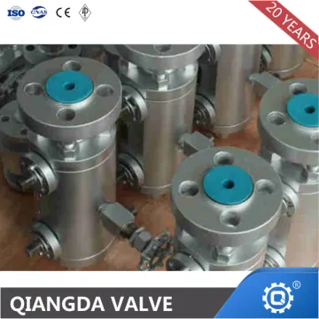 Forged steel API 6D double block and bleed ball valve