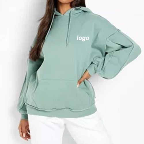 Hoodies สีผู้หญิงสีทึบ logoxx ที่กำหนดเอง Solid Color Women's Hoodies Custom Logoxx