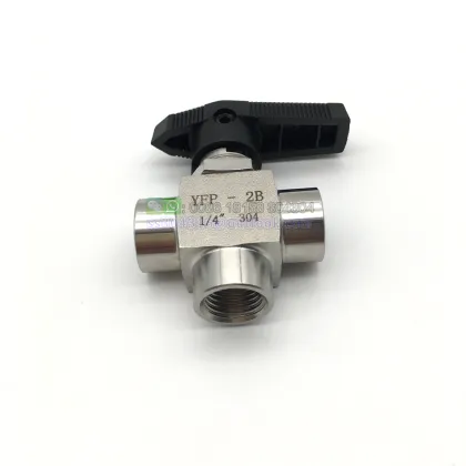 Stainless Steel Female 3-Way T-Type Instrument Ball Valve