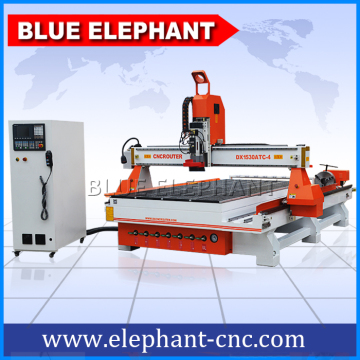 DX1530 4 axis rotary ATC wood carving machine with Italy HSD air cooling spindle