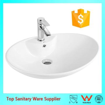 Special design ceramic top mounted sanitary ware wash sink bathroom art basin