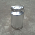 latas de aluminio selladas, leche, granos y barriles de arroz