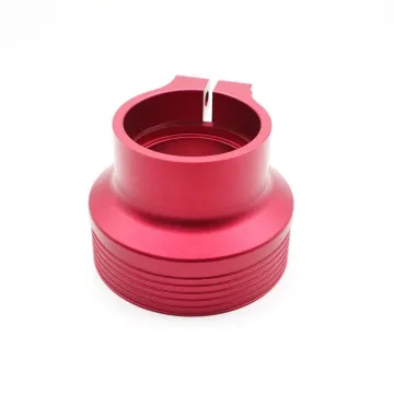 Industrial Aluminum Profile Punching Extrusion CNC Machining Anodized Red