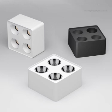 Downlights LED Rendering di alto colore - Anti -Glare 1/2/4 teste 7W 10W 12W SUPERFICIFICA