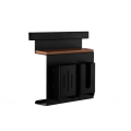 Black kitchen drain rack with hook