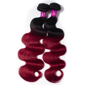 CELIE Body Wave 1B/Red Ombre Hair Extension Good Price 100% Virgin Human Hair China Hair Vendors