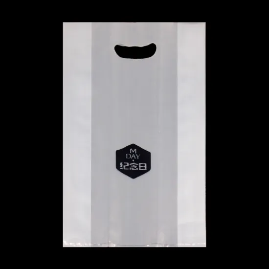 Punch Hole Shopping Plastic Die Cut Bag