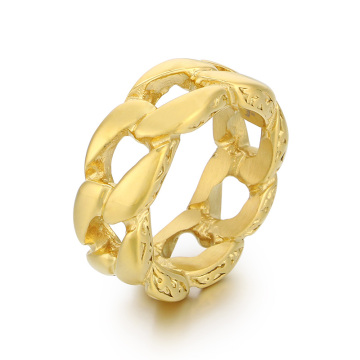 Kalen Unisex Vintage Gold/Silver Stainless Steel Style Cuban Style