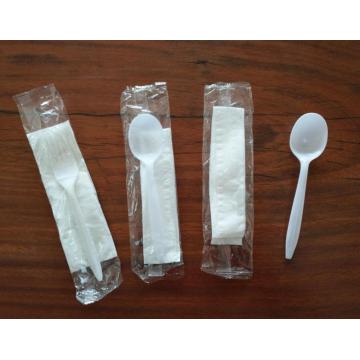 Plastic White Meal Spoon