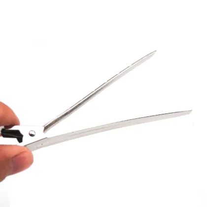 Duck Beak Side Clip Crocodile Stainless Steel Hair Grip