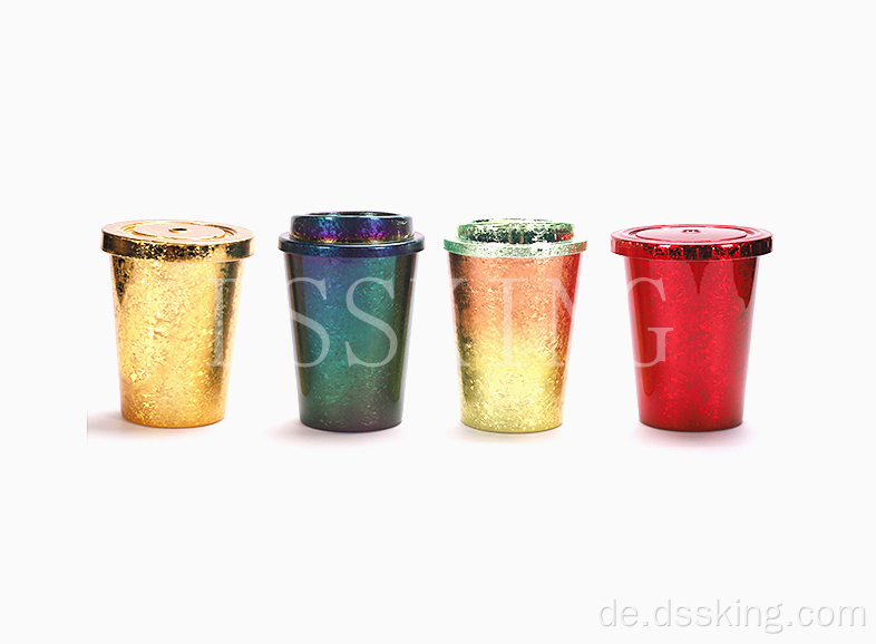 Matte wiederverwendbare kalte Tassen Tumbler mit Deckel