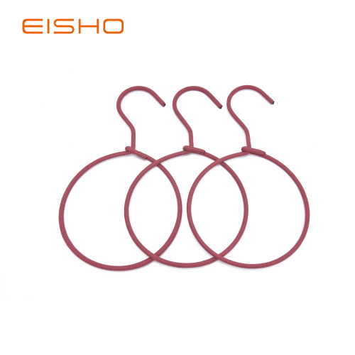 EISHO encantadores anillos de metal cuerda bufanda perchas