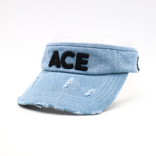 Custom Embroidery Washed Sun Visor Hats