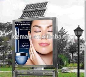 Leeman P6 outdoor SMD led display with solar power panel